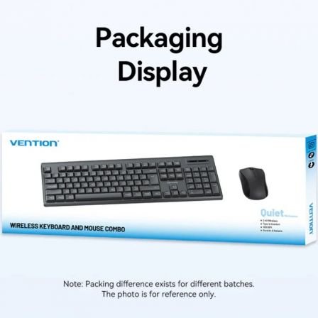 Vention Combo KTZB0-ES Teclado y Ratón Inalámbricos Negro